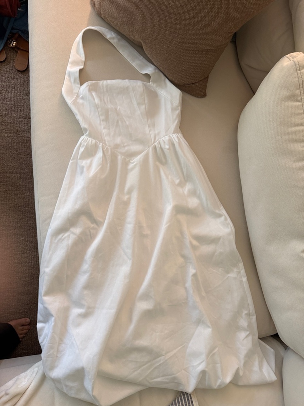 Commense White Halter Dress